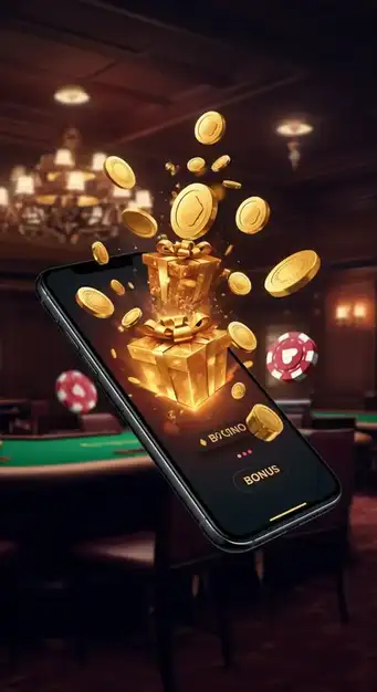 Promotional banner for Vegastars Casino showing various bonus offers including a $6,000 welcome package and free spins