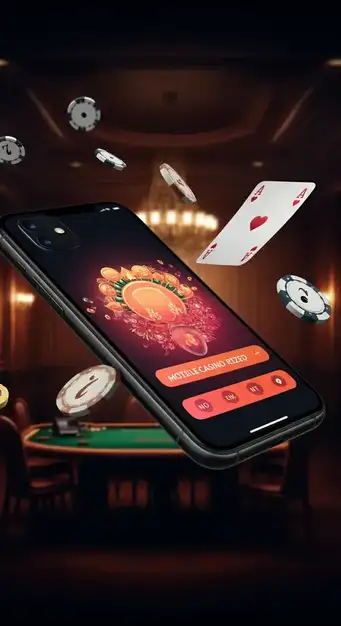 Casino Vegastars mobile interface showing slots and navigation menu on a smartphone screen, emphasizing ease of access and portable gaming convenience